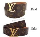 how to check if a louis vuitton belt is real
